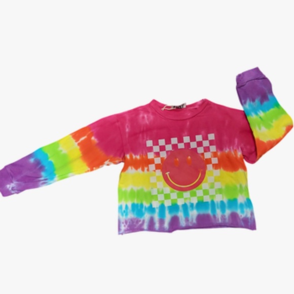 Rock Candy Girls Checker Smile Sweatshirt NWT size 6x - Picture 1 of 1